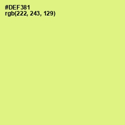 #DEF381 - Mindaro Color Image