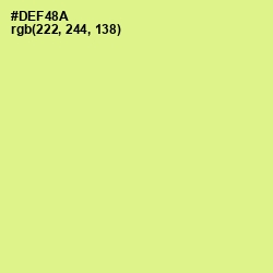 #DEF48A - Mindaro Color Image