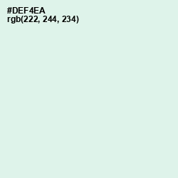 #DEF4EA - Swans Down Color Image