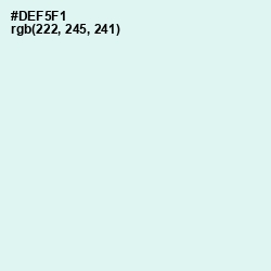 #DEF5F1 - Iceberg Color Image