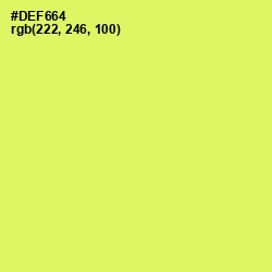 #DEF664 - Sulu Color Image