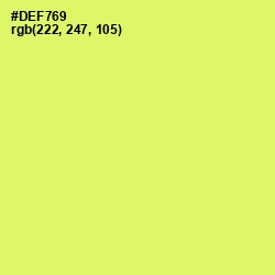 #DEF769 - Sulu Color Image