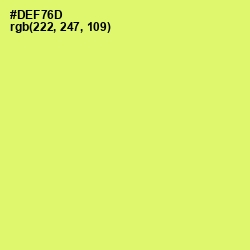 #DEF76D - Sulu Color Image