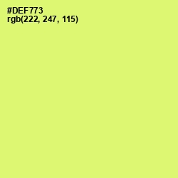 #DEF773 - Sulu Color Image