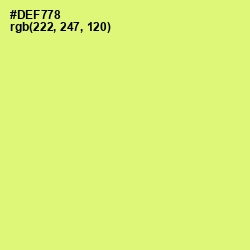#DEF778 - Sulu Color Image