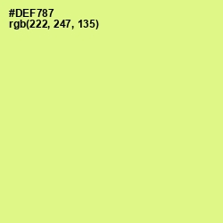 #DEF787 - Mindaro Color Image