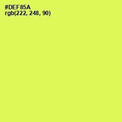 #DEF85A - Canary Color Image