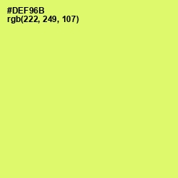 #DEF96B - Sulu Color Image