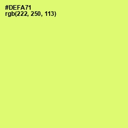 #DEFA71 - Sulu Color Image