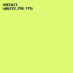 #DEFA73 - Sulu Color Image