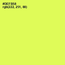 #DEFB58 - Canary Color Image