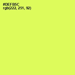 #DEFB5C - Canary Color Image