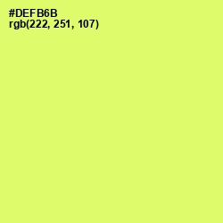 #DEFB6B - Sulu Color Image