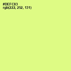 #DEFC83 - Mindaro Color Image