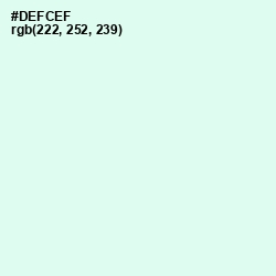 #DEFCEF - Swans Down Color Image