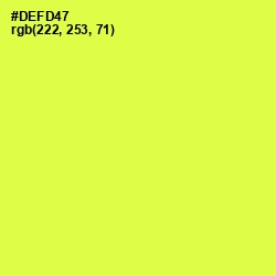 #DEFD47 - Starship Color Image