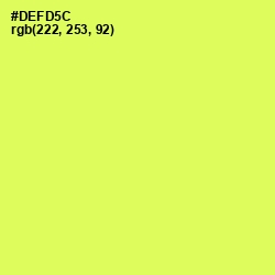 #DEFD5C - Canary Color Image