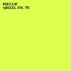 #DEFE4F - Starship Color Image