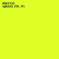 #DEFF25 - Pear Color Image