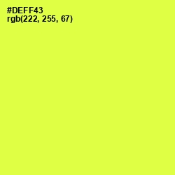 #DEFF43 - Starship Color Image