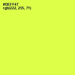 #DEFF47 - Starship Color Image