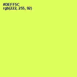 #DEFF5C - Canary Color Image