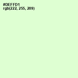 #DEFFD1 - Snowy Mint Color Image