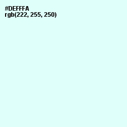 #DEFFFA - Frosted Mint Color Image