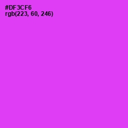 #DF3CF6 - Razzle Dazzle Rose Color Image