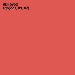 #DF5952 - Chestnut Rose Color Image