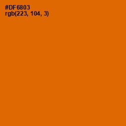 #DF6803 - Bamboo Color Image