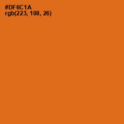 #DF6C1A - Hot Cinnamon Color Image