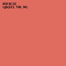 #DF6C5E - Red Damask Color Image