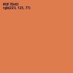 #DF7B4D - Raw Sienna Color Image