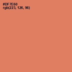 #DF7E60 - Japonica Color Image