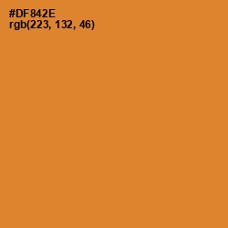 #DF842E - Brandy Punch Color Image