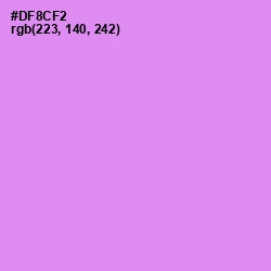 #DF8CF2 - Lavender Magenta Color Image