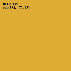 #DFAD34 - Old Gold Color Image