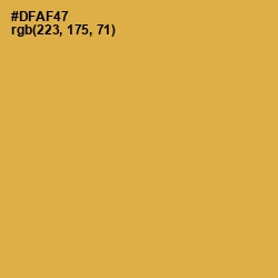 #DFAF47 - Turmeric Color Image