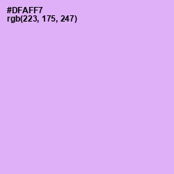 #DFAFF7 - Perfume Color Image