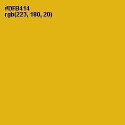 #DFB414 - Gold Tips Color Image