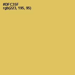 #DFC35F - Wattle Color Image