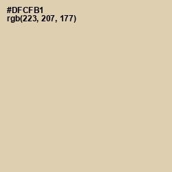 #DFCFB1 - Sisal Color Image