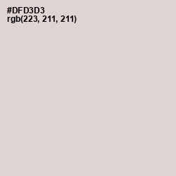 #DFD3D3 - Swiss Coffee Color Image