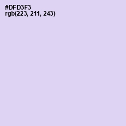 #DFD3F3 - Fog Color Image