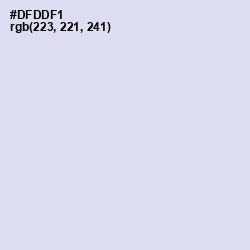 #DFDDF1 - Fog Color Image