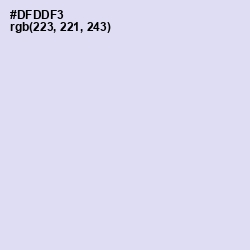 #DFDDF3 - Fog Color Image