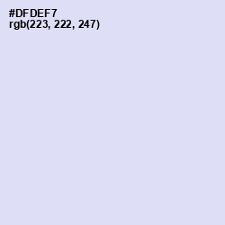 #DFDEF7 - Fog Color Image