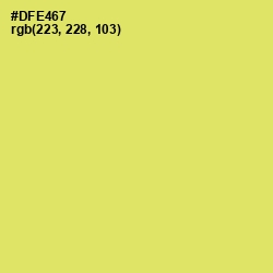#DFE467 - Yellow Green Color Image