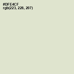 #DFE4CF - Beryl Green Color Image